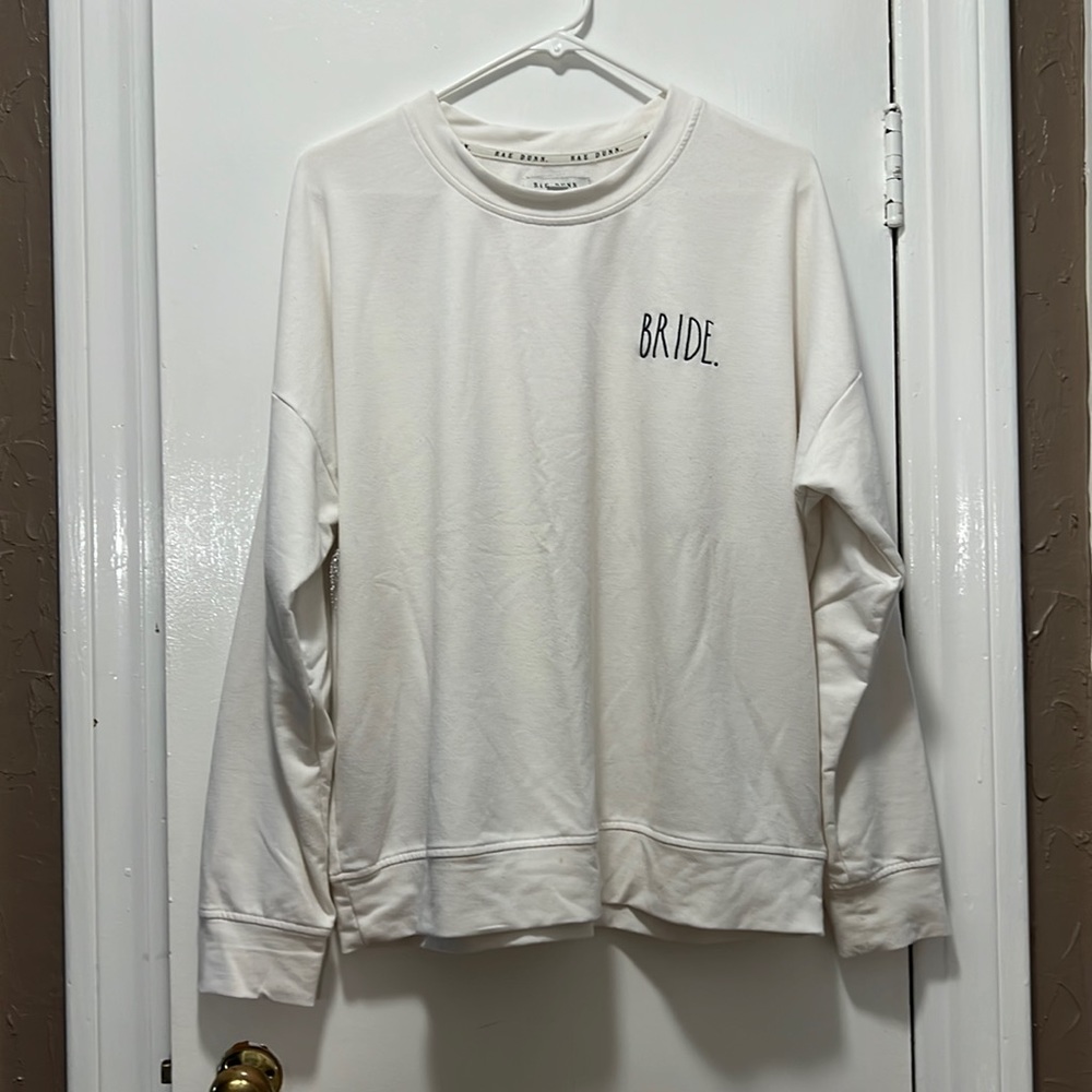 Lightweight “Bride” Rae Dunn sweatshirt